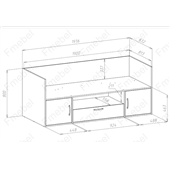 Кровать-диванчик Сантьяго Fmebel 80x190