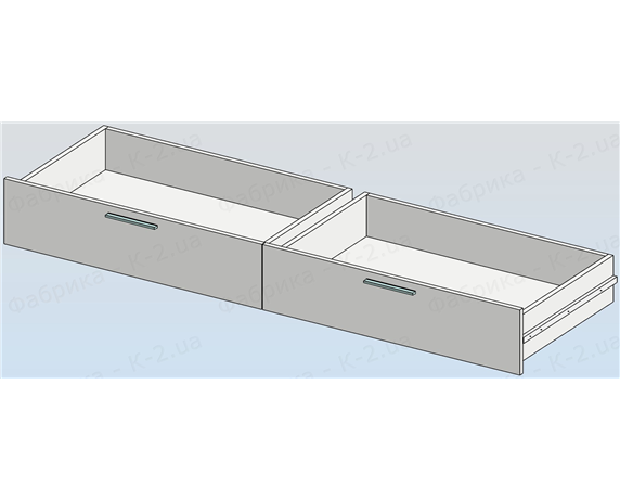 22а Ящики под кровать 2 шт К-2 люкс