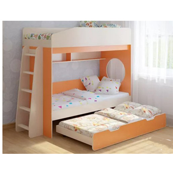 Двухъярусная кровать с дополнительным спальным местом Дублин Fmebel