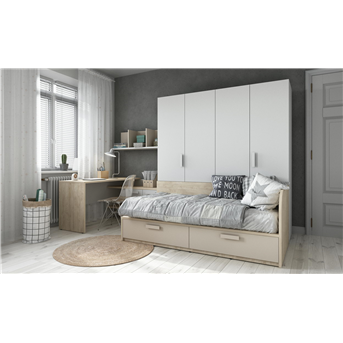 Кровать-диванчик со шкафом Брест Fmebel 90x190