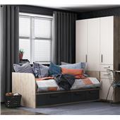 Кровать-диванчик со шкафом Бордо Fmebel 90x190