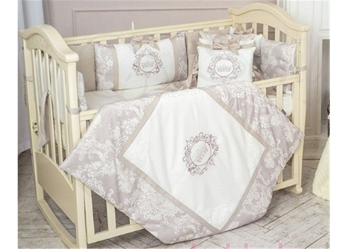 Распродажа Комплект Fiori серый (6 предметов) Маленькая Соня