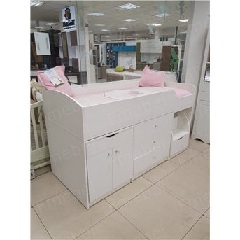 Распродажа Кровать-чердак со столом Вайоминг Fmebel 80х190 Люкс