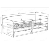 Кровать-диванчик Найроби Fmebel