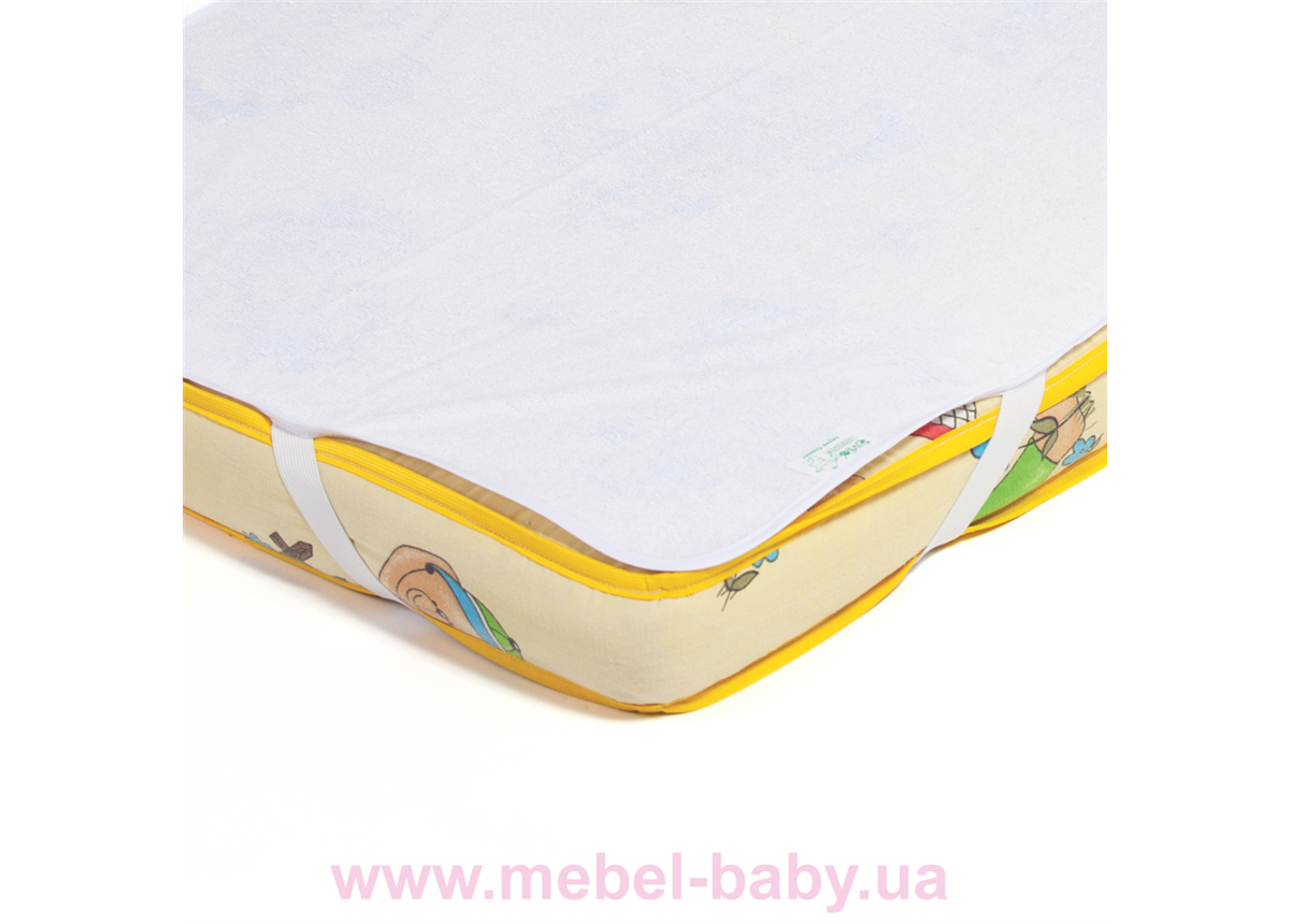 Детский непромокаемый наматрасник ЭКО ПУПС Поверхность Classic, р. 60х120 см. (Белый) КНАМ12060б