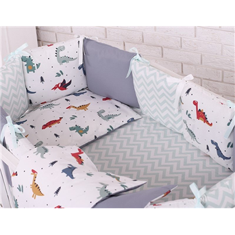 Сменный комплект постельного белья Baby Design Дино синий Маленькая Соня