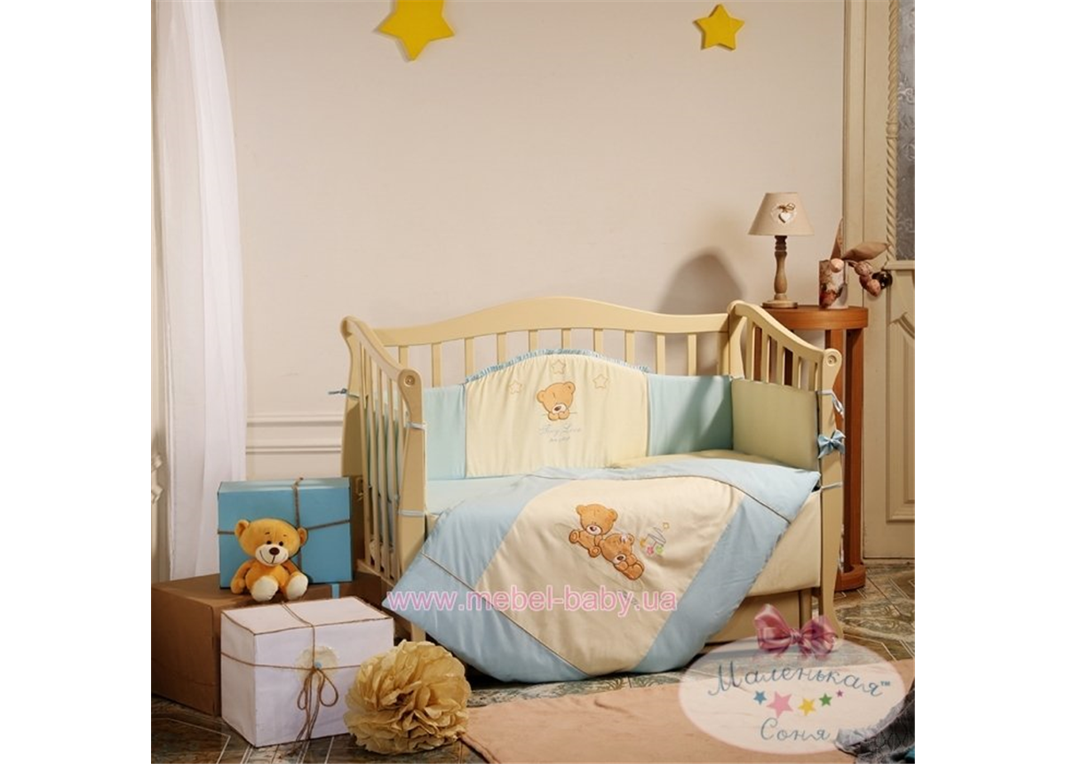 Распродажа Спальный комплект постельного белья Tiny Love голубой