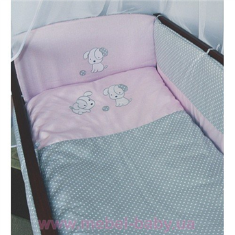Распродажа ДБ061/3 Комплект постельного белья комбинированный с вышивкой (простыня на резинке) Медисон песик бежевый