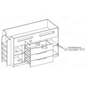Кровать-чердак Глазго Fmebel