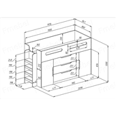 Кровать-чердак Глазго Fmebel