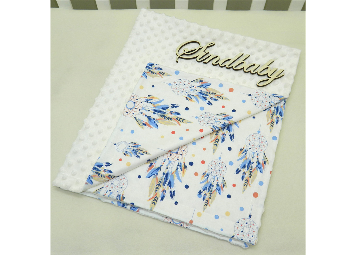 Распродажа Детский плюшевый плед Minky с хлопком,  С-3