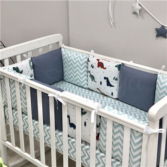 Распродажа Сменные чехлы для бортиков Baby Design Дино синий Маленькая Соня