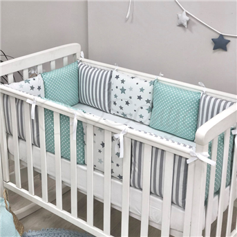 Распродажа Сменные чехлы для бортиков Baby Design Stars Маленькая Соня мята