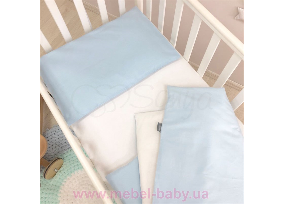 Розпродаж Наволочка однотонна блакитна Маленька Соня