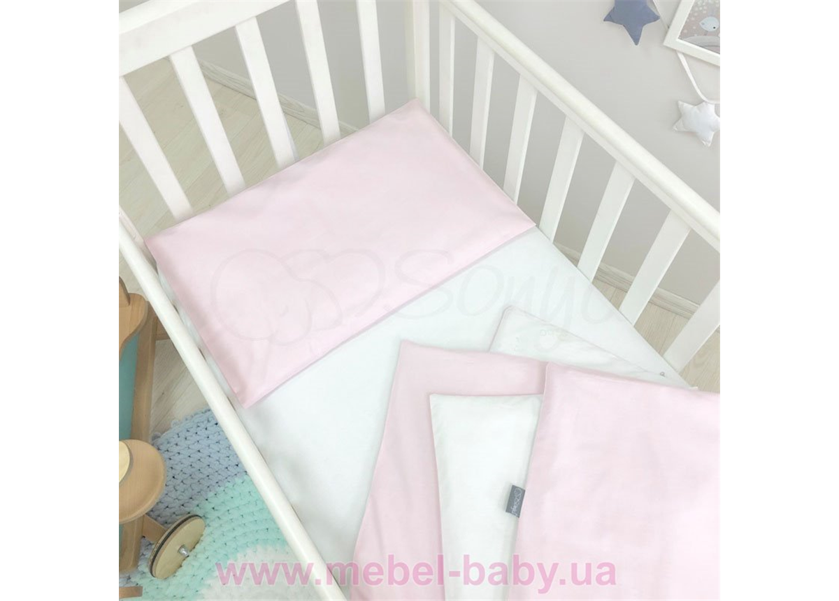 Распродажа Наволочка однотонная розовая Маленькая Соня