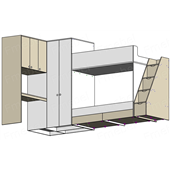 Двухъярусная кровать Флорида Fmebel 90x190