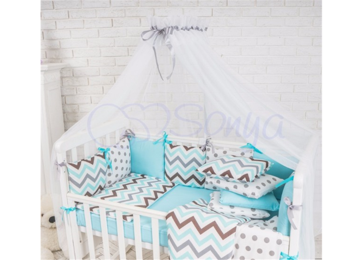 Распродажа Балдахин Baby Design белый с серым Маленькая Соня