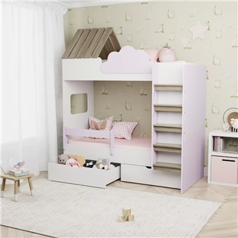 Двухъярусная кровать домик Веракрус Fmebel