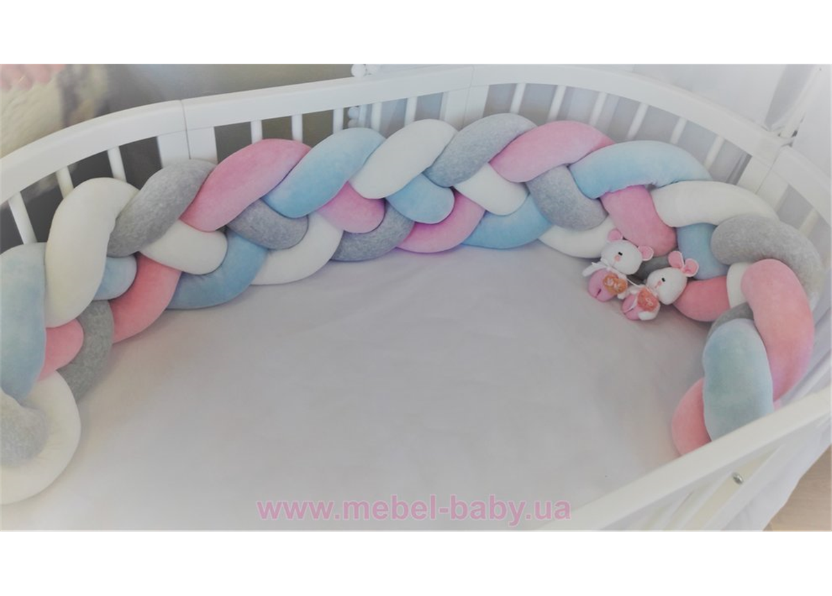 Распродажа Бортики в кроватку "Косичка" IngVart