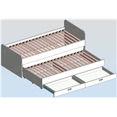 Кровать с дополнительным спальным местом Майами Fmebel 90x200