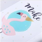 Распродажа Матрас пеленальный Ceba Baby Schnucky Flamingo 70х50 см, белый.