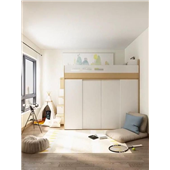 Кровать-чердак со шкафом Генуя 160 Fmebel