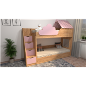 Двухъярусная кровать домик Лорето Fmebel