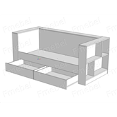 Кровать-диванчик Лима Fmebel 80x190