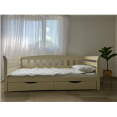 Кровать-диванчик Тедди 1-спальная (масcив) Луна 80x190