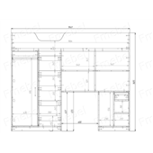 Кровать-чердак со столом Роттердам Fmebel