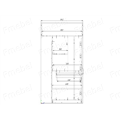 Кровать-чердак со столом Роттердам Fmebel
