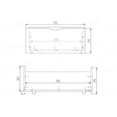 Кровать-диванчик Медисон Fmebel 80x190