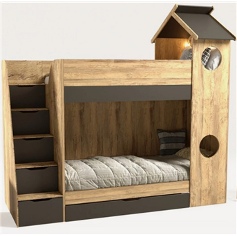 Двоярусне ліжко будиночок Камбре Fmebel