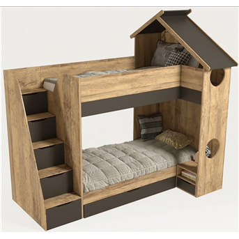 Двухъярусная кровать домик Девонпорт Fmebel