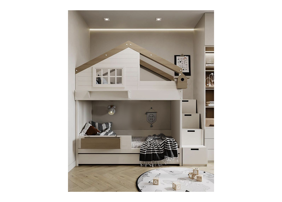 Двоярусне ліжко будиночок Штутгарт Fmebel