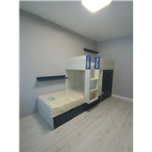 Двухъярусная кровать со шкафом Акапулько Fmebel 90x200