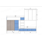 Двухъярусная кровать Филадельфия Fmebel