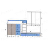 Двухъярусная кровать Филадельфия Fmebel