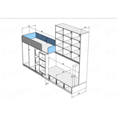 Двухъярусная кровать Филадельфия Fmebel