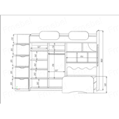 Кровать-чердак двухместная со шкафом Риалто Fmebel