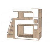 Двухъярусная кровать Наура-2 Fmebel