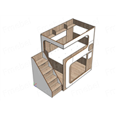 Двухъярусная кровать Наура-2 Fmebel