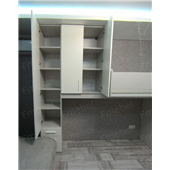 Кровать-чердак с местом под диван Калифорния Fmebel 80x190 с закрытым стеллажом