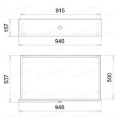 Двухъярусная кровать Басселтон-2 Fmebel