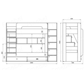 Двухъярусная кровать Басселтон-2 Fmebel