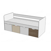 Кровать Сан-Паулу Fmebel 80x190