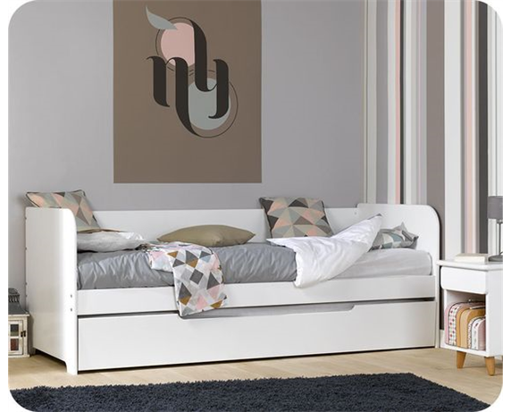 Распродажа Кровать с дополнительным спальным местом Колумбия Fmebel 80x200 белая