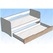 Кровать с дополнительным спальным местом Колумбия Fmebel 80x200
