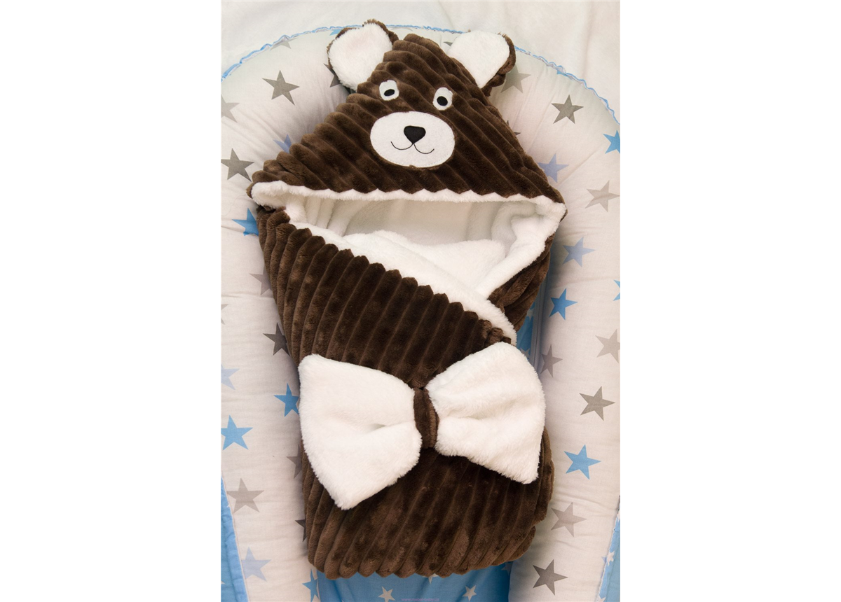 РАспродажа Конверт-одеяло Мишка Добрый Сон 100х80 коричневый