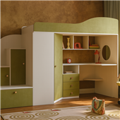 Кровать-чердак со столом Оттава Fmebel